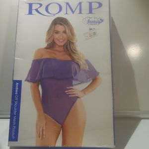 ANDREA OFF SHOULDER MESH PLAYSUIT SIZE M/L